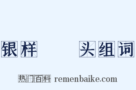 银样镴槍头组词是什么意思的图片